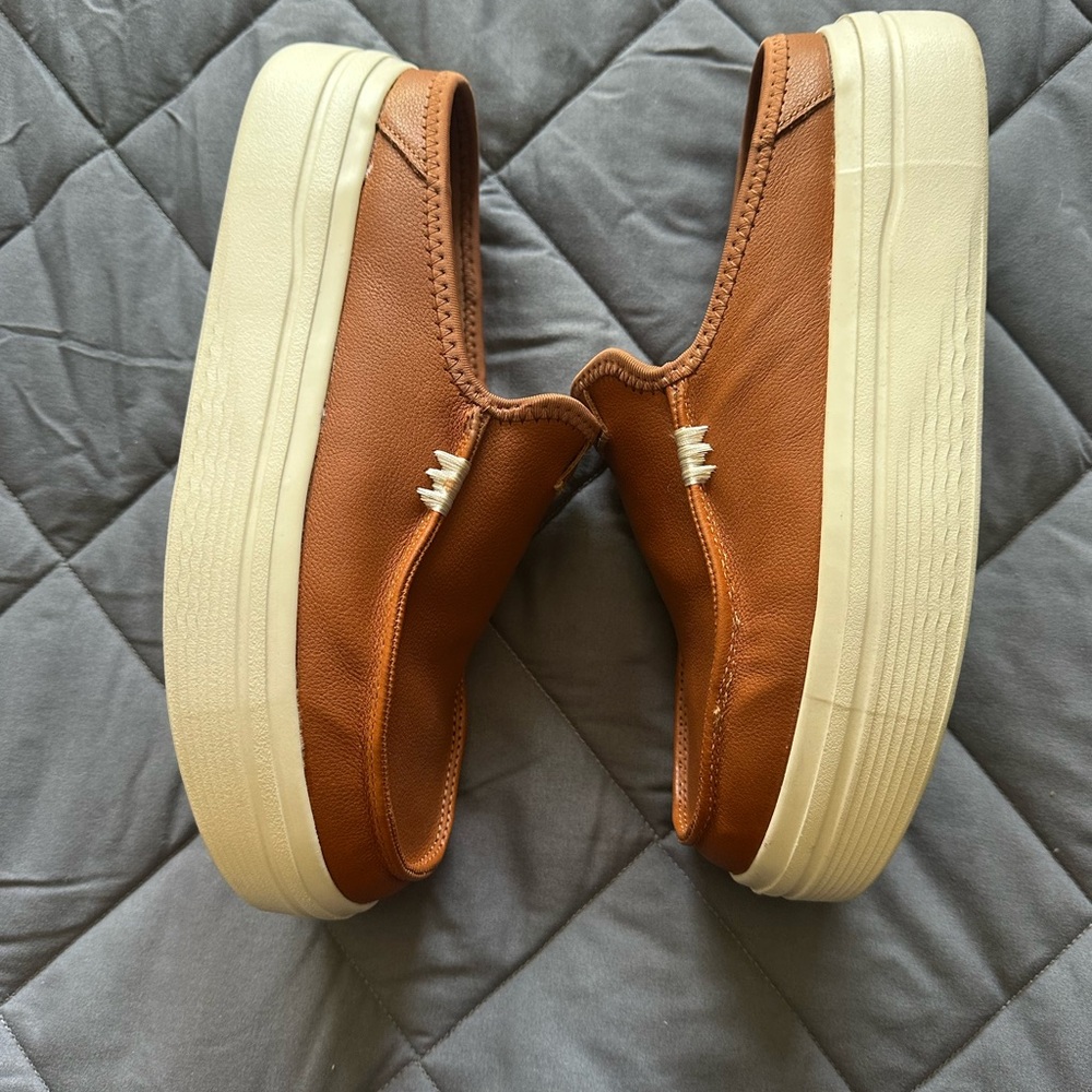Hey Dude Women's Slip-On Loafers in Cognac/Tan - Picture 3 of 5